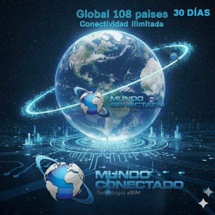 GLOBAL 108 REGIONES 3GB + ILIMITADO 128KBPS POR 30 DIAS